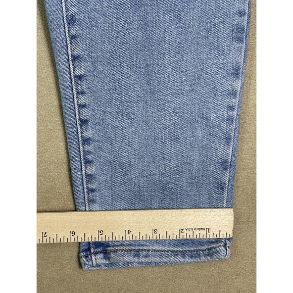 Silver Tab Levis Jeans Womens 28 Blue Mom Jean Distressed High Rise Tapered - Picture 9 of 15